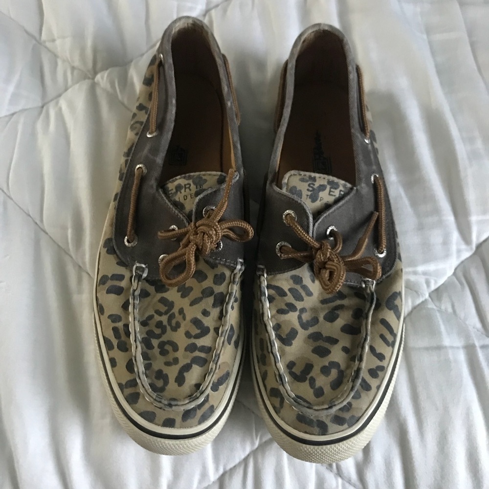 Cheetah Print Sperry Boat Shoes